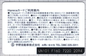 宇野自動車 オリジナルハレカ（茶色）（裏）