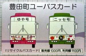 ユーバスカード（金額表記あり）（表）（画像提供：磐田市役所）